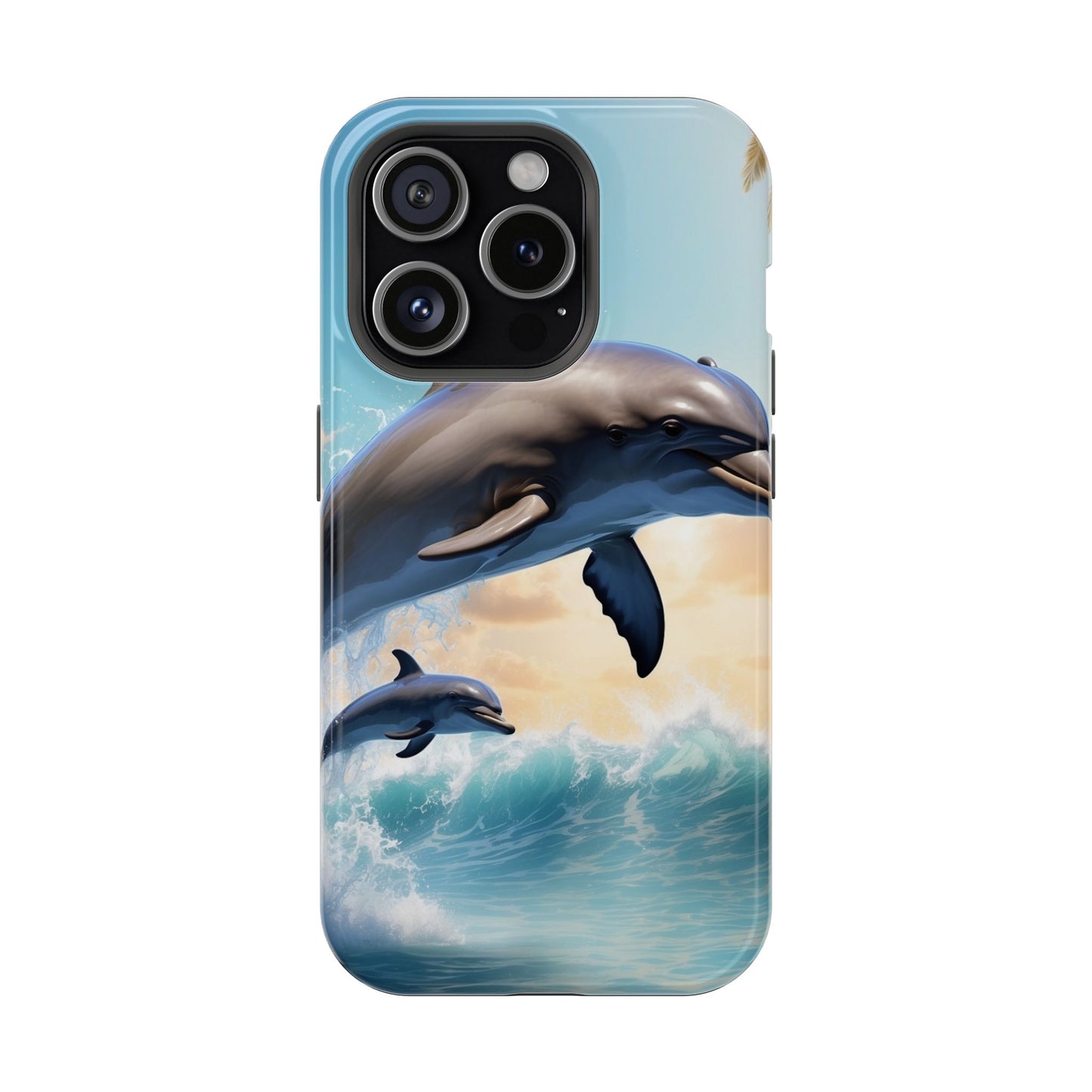 Dolphin Galaxy Splash - MagSafe-Compatible Case