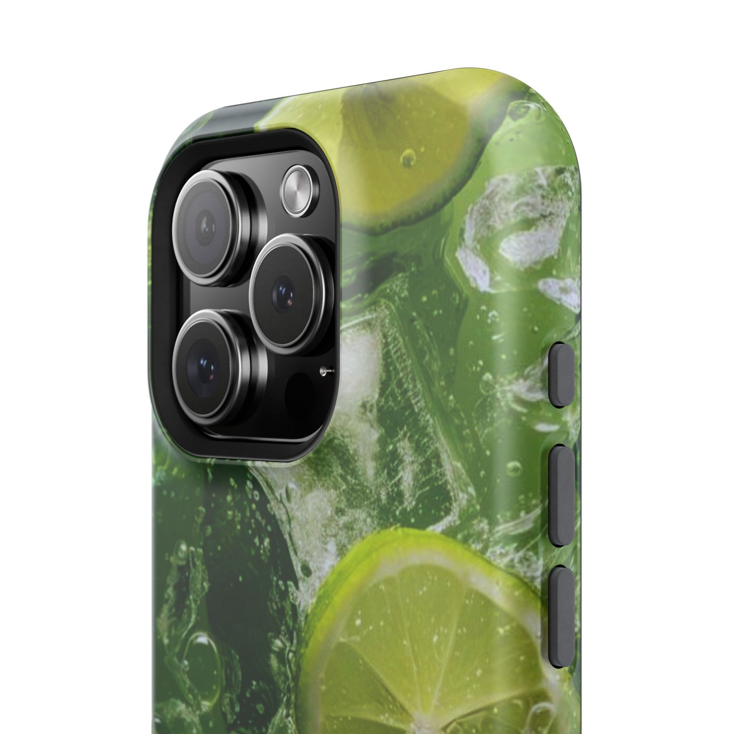 Refreshing Lime Splash MagSafe iPhone Case – Tough Protection, Vivid Dual-Layer Design