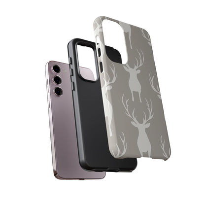 Minimalist Deer Silhouette Pattern – Samsung Galaxy Series Case