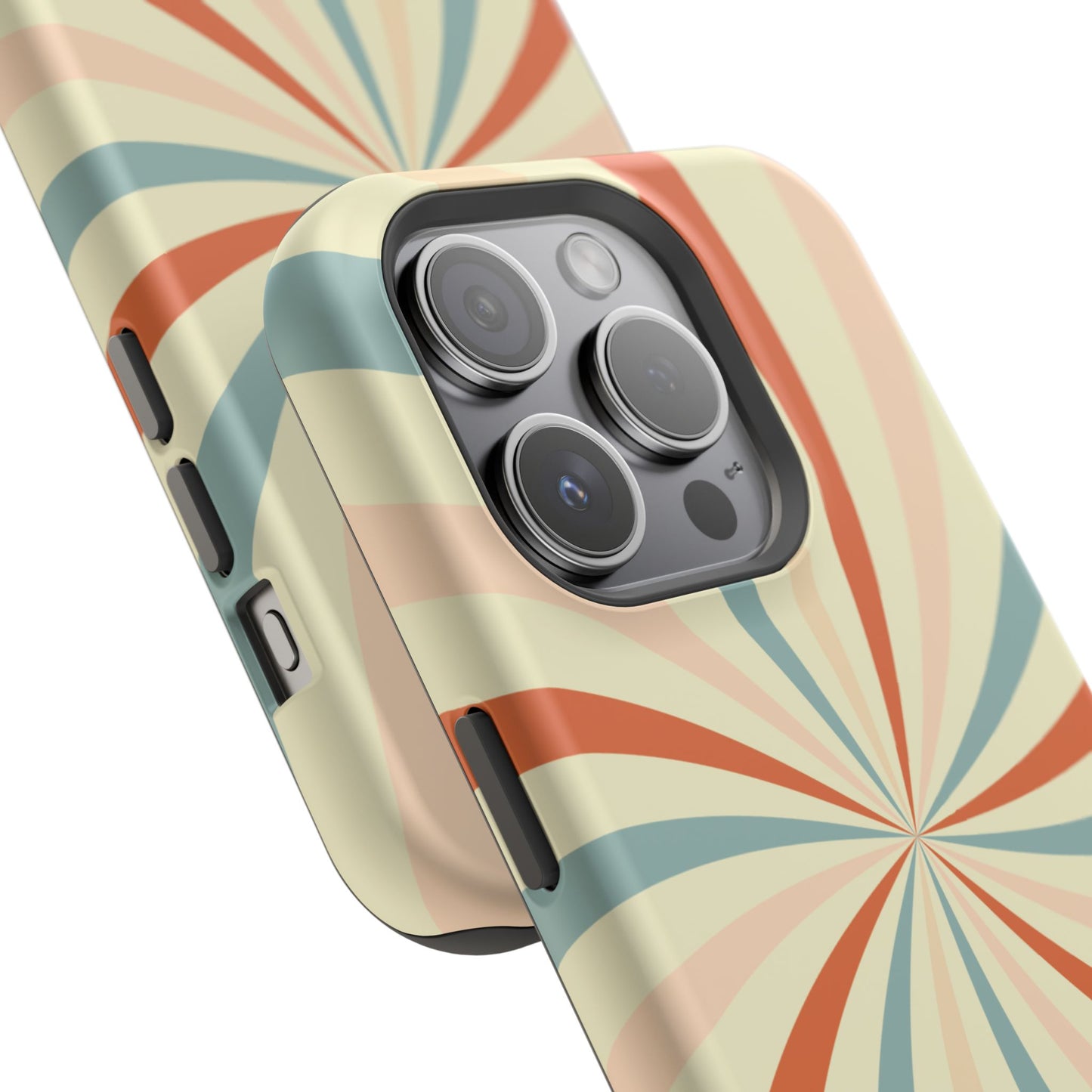 Retro Swirl MagSafe iPhone Case – Durable, Vintage-Inspired Design with Dual-Layer Protection