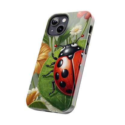 Ladybug Garden iPhone Case – Blooming Floral Art