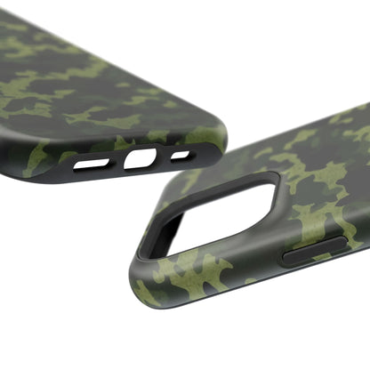 Dark Green Camouflage – MagSafe iPhone Case, Slim and Drop-Resistant