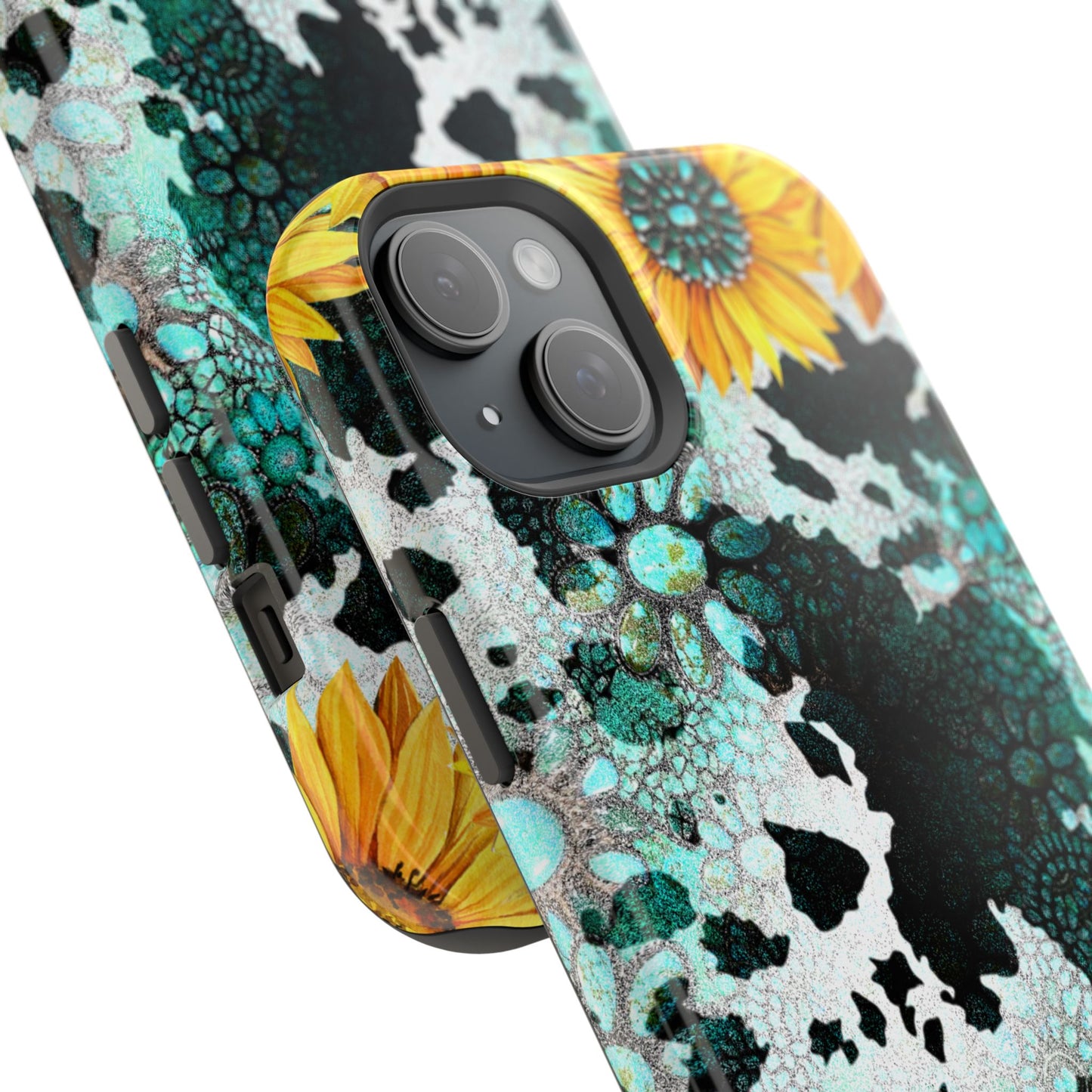 Boho Turquoise Sunflower Lace - MagSafe iPhone Series Case