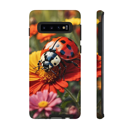 Ladybug on Orange Daisy - Samsung Galaxy Case