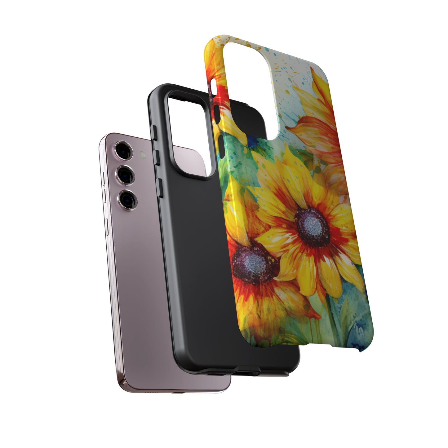 Watercolor Sunflower Splash - Samsung Galaxy Series Case