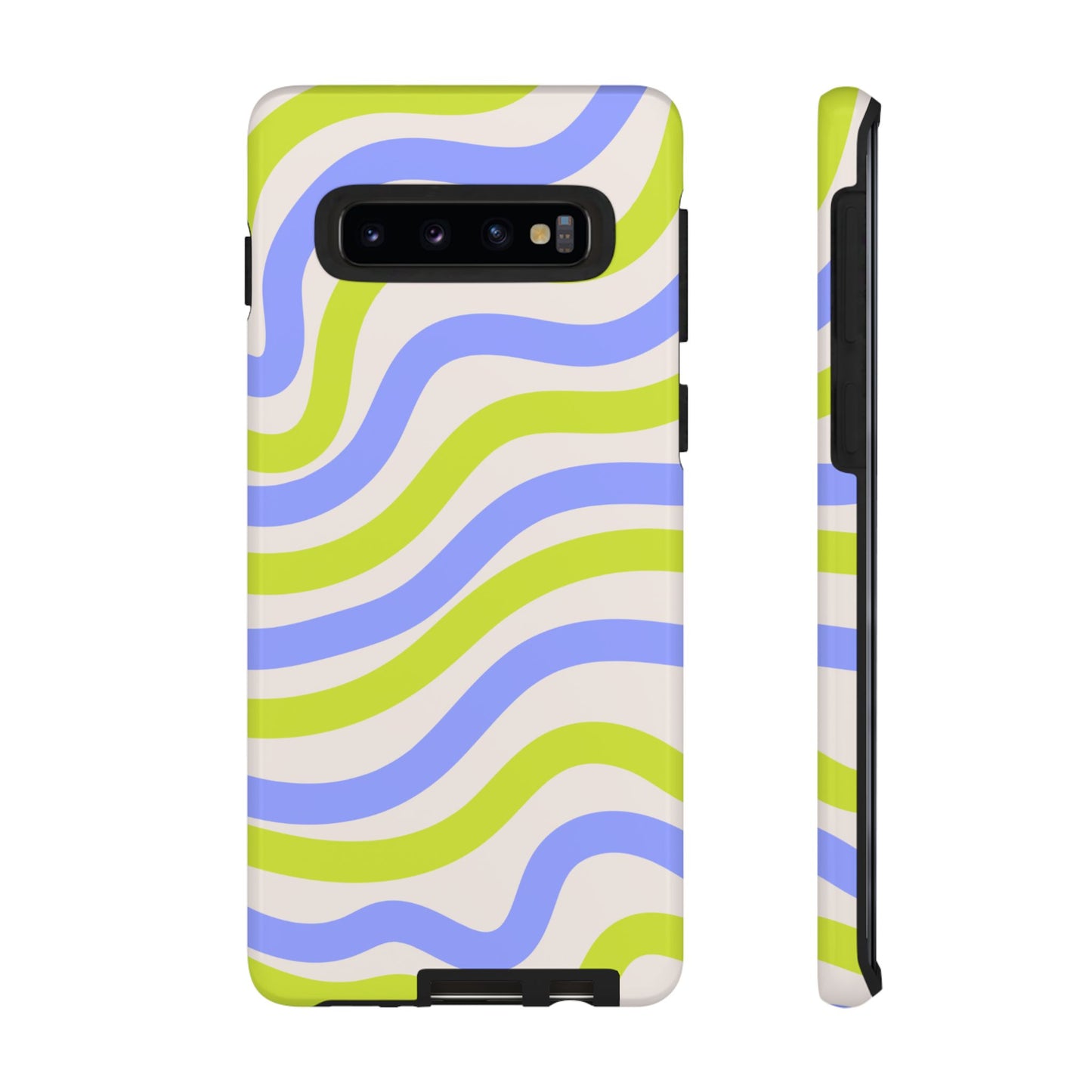 Neon Wave Samsung Galaxy Case – Bold Dual-Layer Protection with 70s-Inspired Vibe