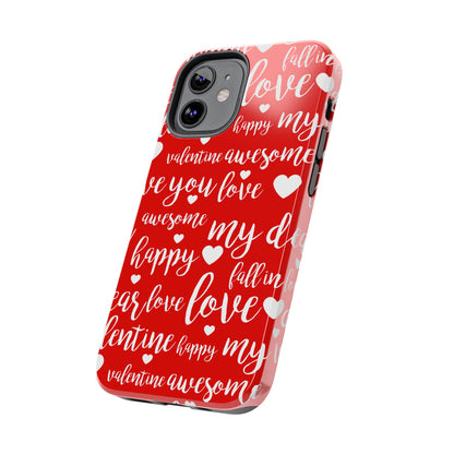 Valentine Words Pattern – iPhone Case