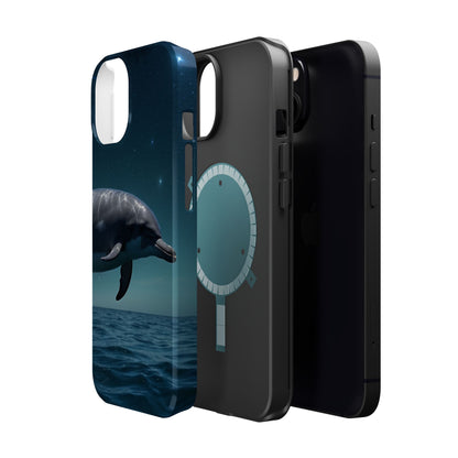 Midnight Ocean Dolphin - MagSafe-Compatible Case