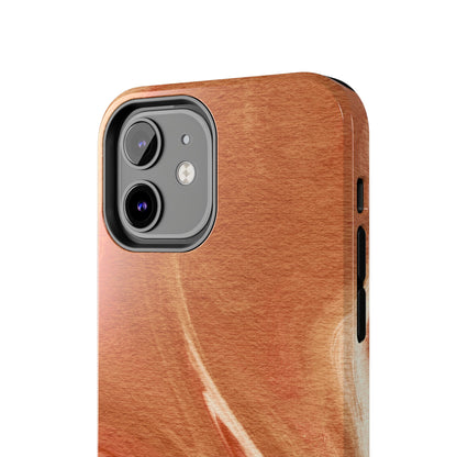 Earthy Terracotta Swirl MagSafe iPhone Case – Elegant Design with Magnetic Precision