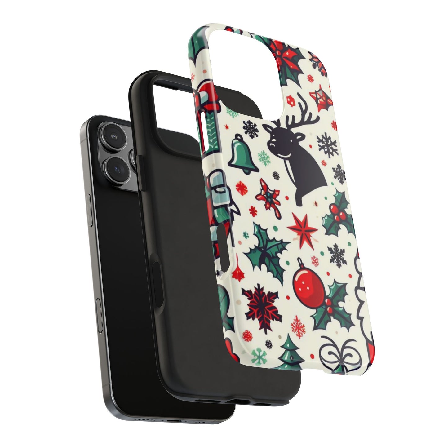 Cartoon Christmas Cheer – iPhone Case