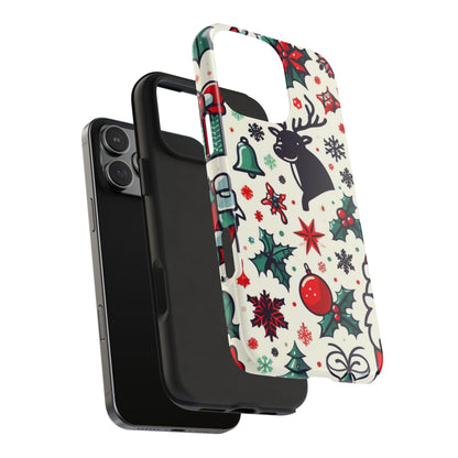 Cartoon Christmas Cheer – iPhone Case