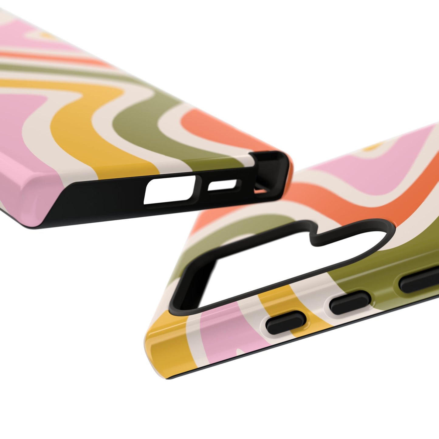 Retro Groove Samsung Galaxy Case – 70s-Inspired Design with Dual-Layer Protection