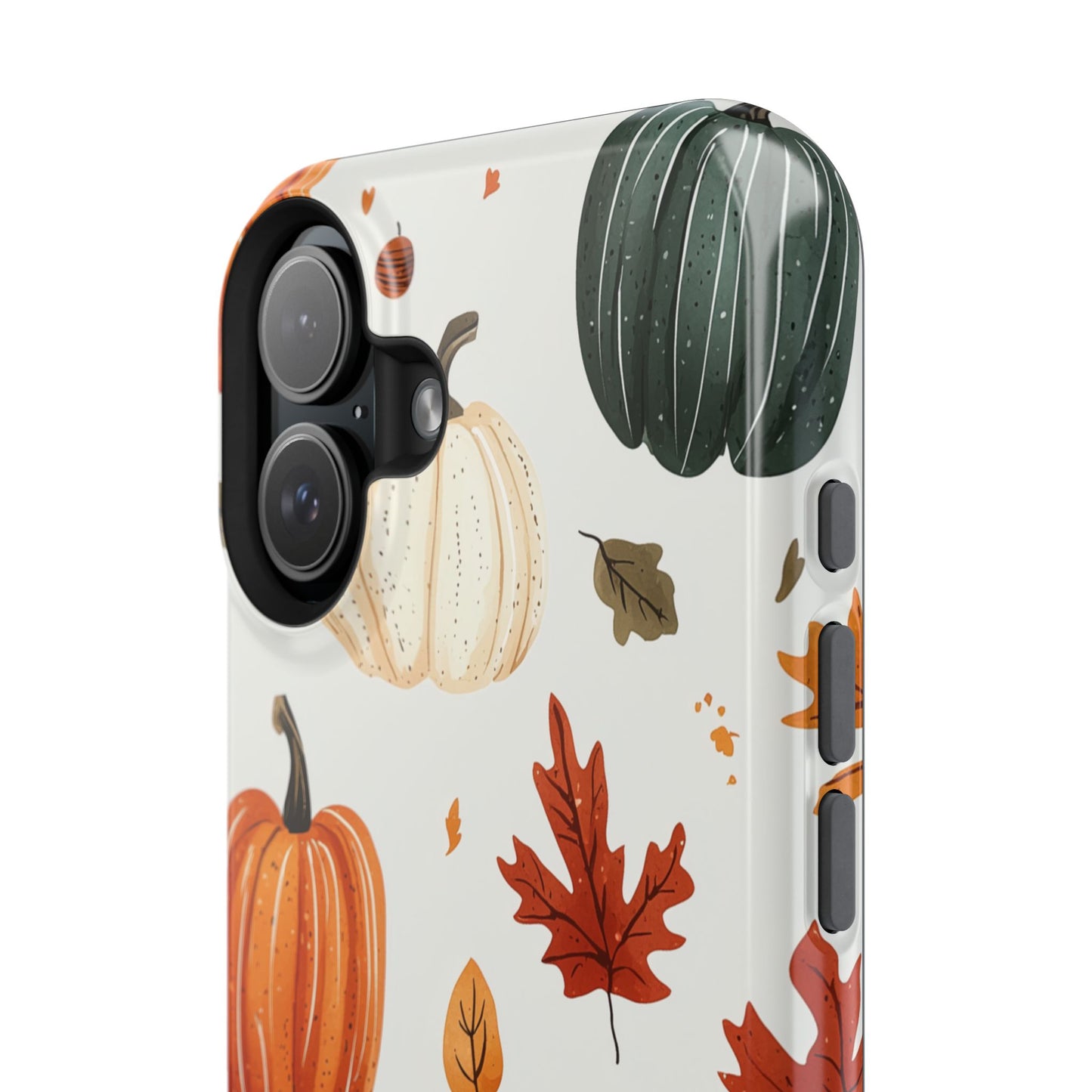 Autumn Pumpkin MagSafe iPhone Case – Fall Leaves and Harvest Design