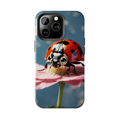 iPhone Case: Floral Ladybug Delight