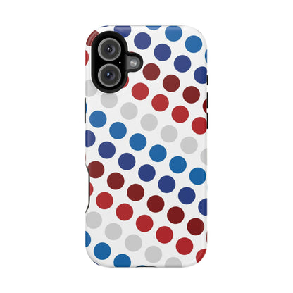 Patriotic Polka Dots - MagSafe iPhone Case