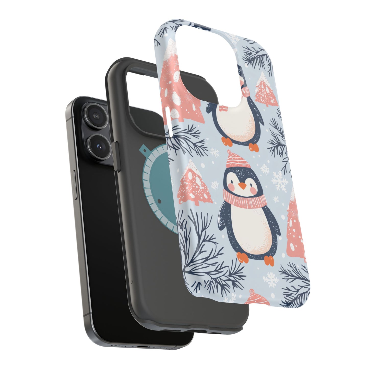 Penguin in Winter Wonderland MagSafe iPhone Case