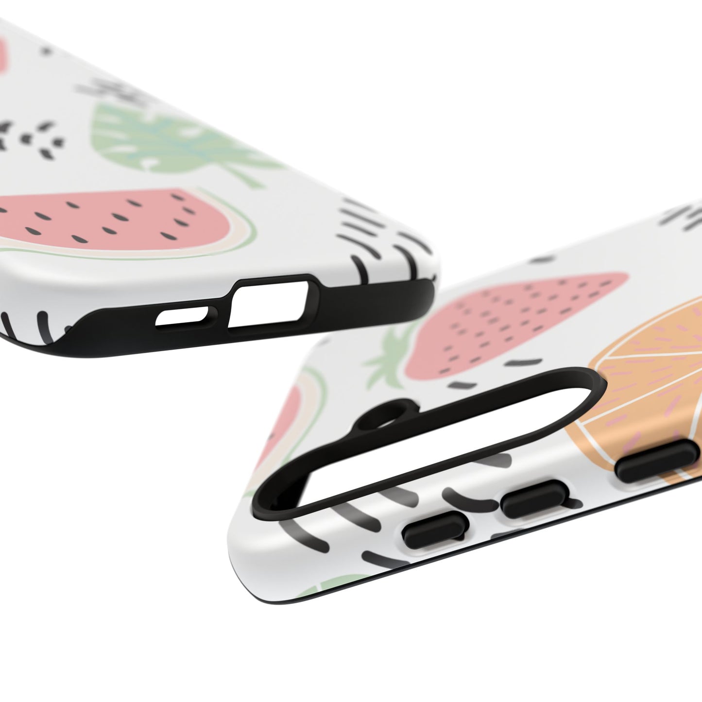 Tropical Fruit Fiesta Tough Samsung Galaxy Case – Fun Watermelon, Pineapple, and Citrus Design - BOGO Cases