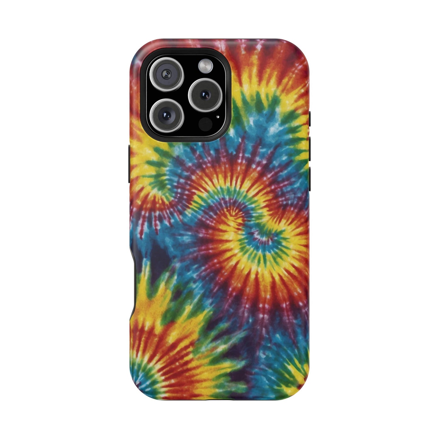 Retro Rainbow Tie-Dye MagSafe Case – Swirl Design