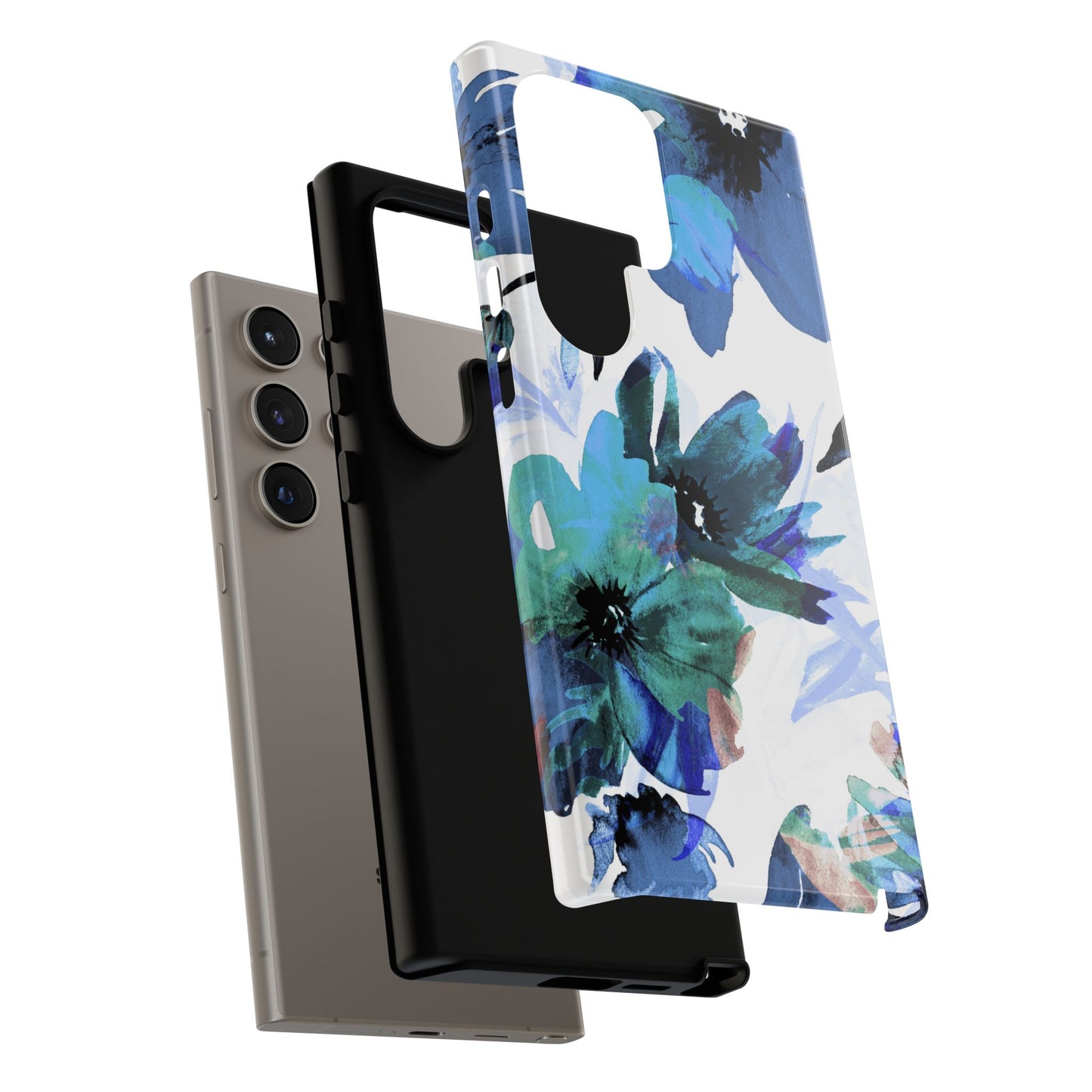 Samsung Galaxy Case – Serene Blue Blossom