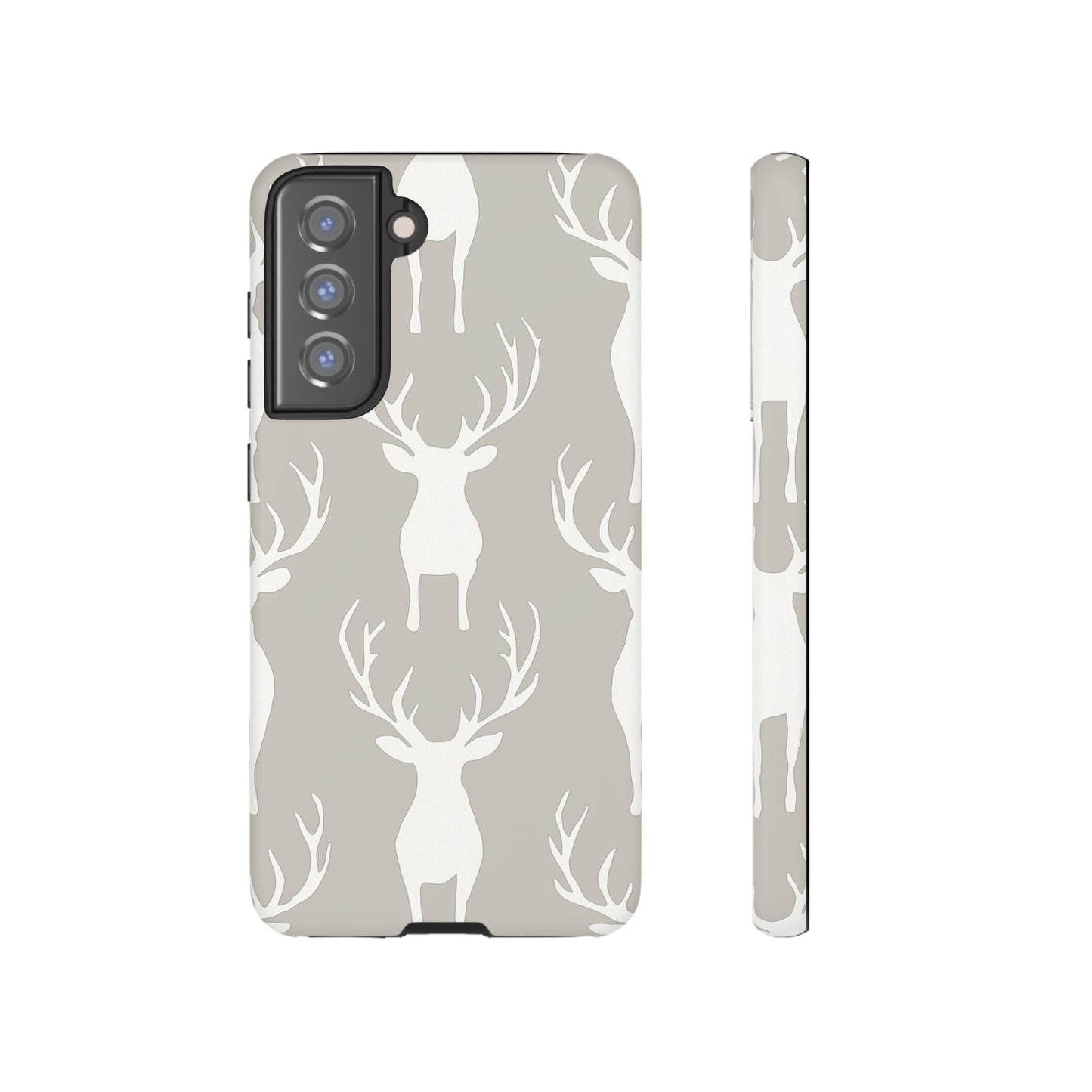 Minimalist Deer Silhouette Pattern – Samsung Galaxy Series Case