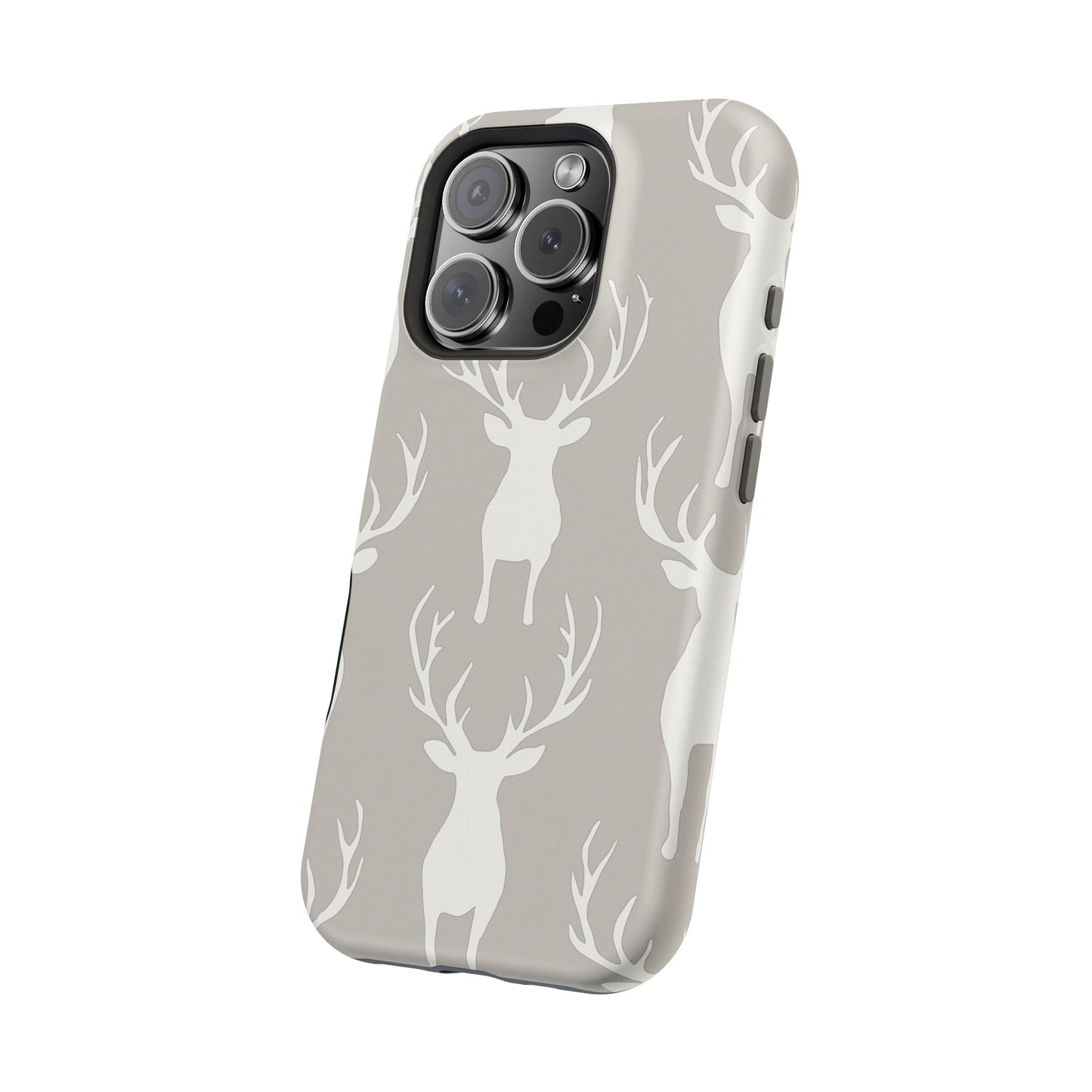 Minimalist Deer Silhouette MagSafe Pattern – iPhone Series Case