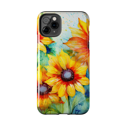 Watercolor Sunflower Splash - iPhone Series Case