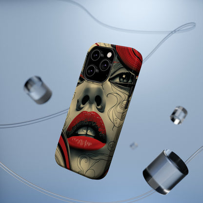 Bold Beauty Red Lips iPhone Case