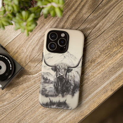 Highland Cow Western iPhone Case