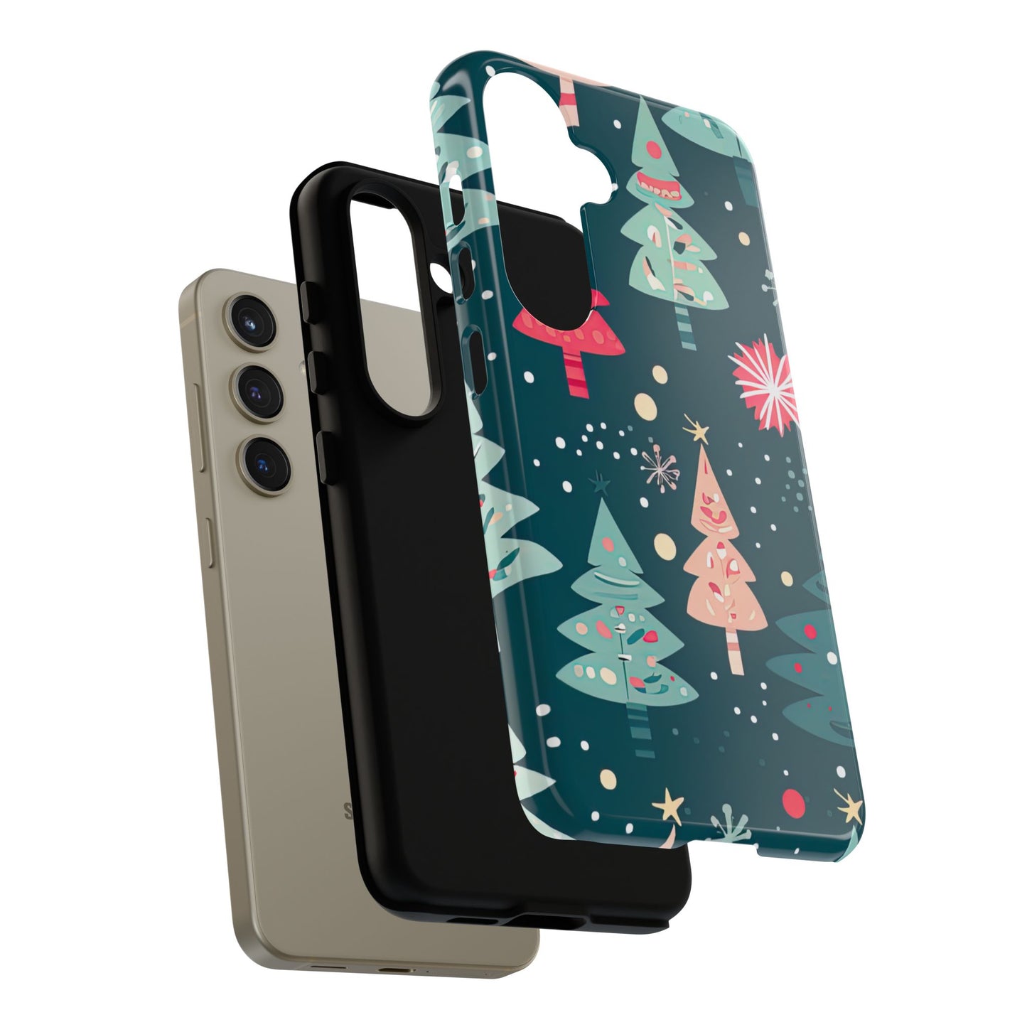 Whimsical Christmas Trees - Samsung Galaxy Series Case