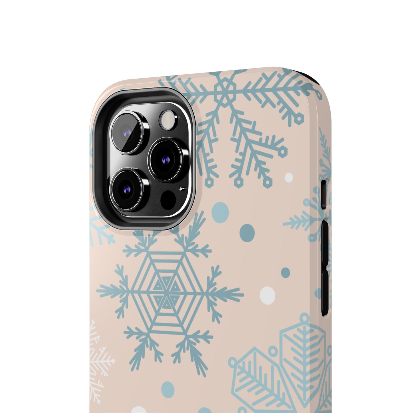 Winter Snowflakes iPhone Case – Shockproof, Smooth Matte Finish, Dual-Layer Protection