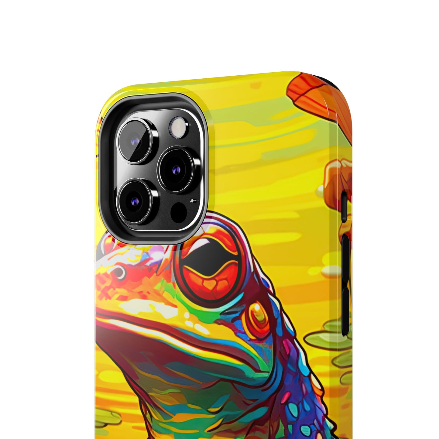 Vibrant Rainbow Frog Design – iPhone Series Case