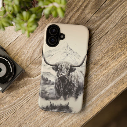 Highland Cow Western iPhone Case