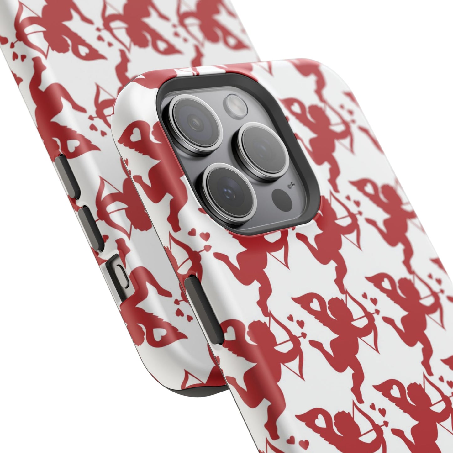 Red Cupid Love Pattern MagSafe Case