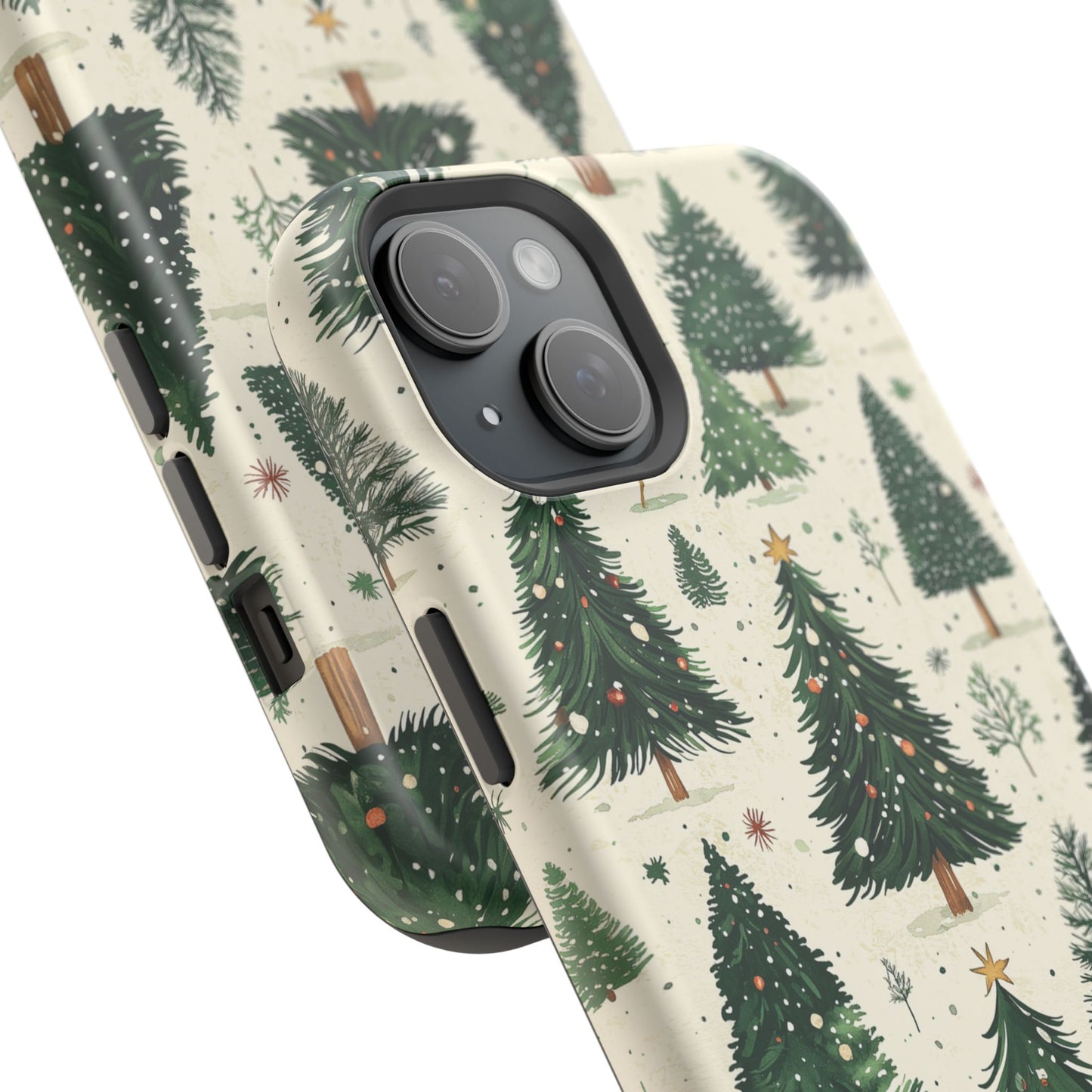 Festive Christmas Tree Forest Pattern – MagSafe iPhone Series Case