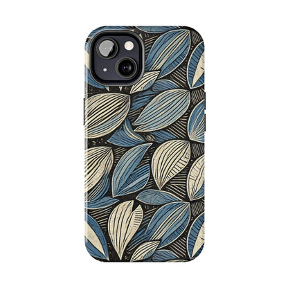 Botanical Leaf Pattern iPhone Case - Nature-Inspired Protective Cover