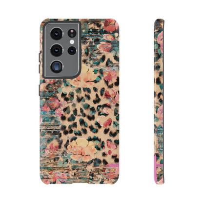 Rustic Floral Leopard - Samsung Galaxy Series Case