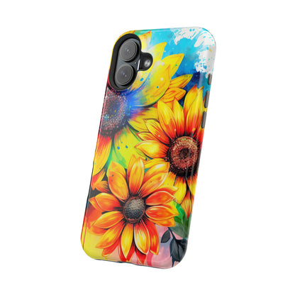 Vibrant Sunflower Splash - MagSafe iPhone Series Case