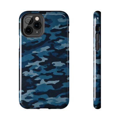 Dark Blue Camouflage – Stylish and Durable iPhone Case for Everyday Use