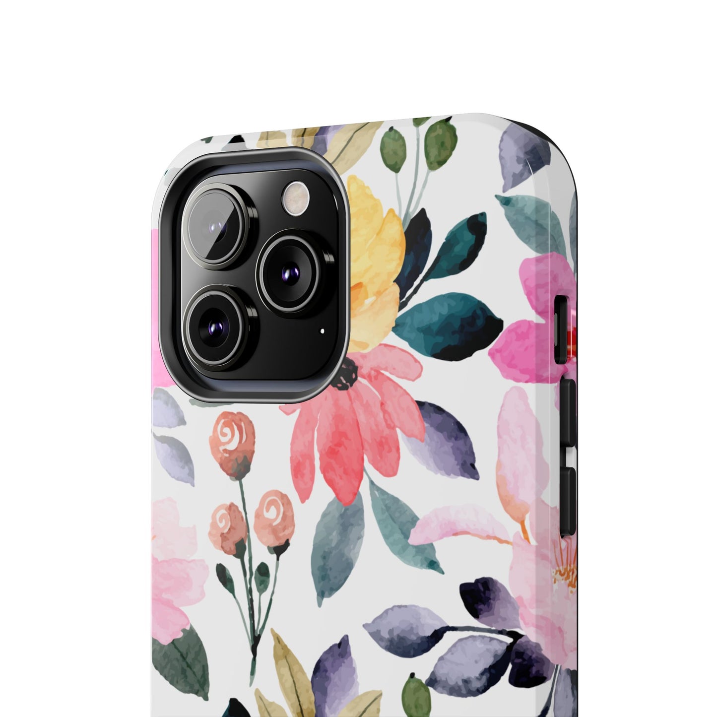 Blossoming Beauty – iPhone Series Case with Vibrant Watercolor Flowers