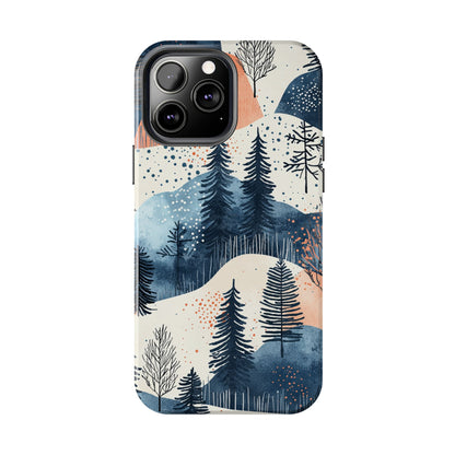 Winter Forest Samsung Galaxy Case | Watercolor Pine Trees