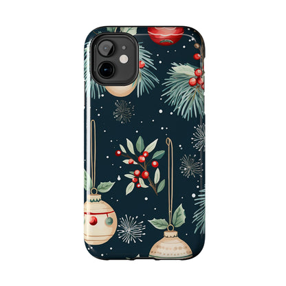 Elegant Christmas Ornaments and Pine - iPhone Series Case