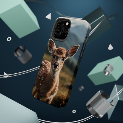 Gentle Fawn in Mountain Meadows MagSafe iPhone Case