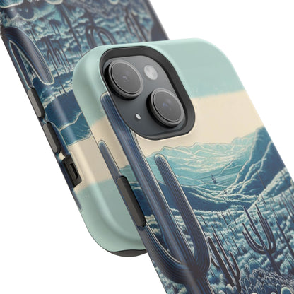 Desert Blues Cactus iPhone Case