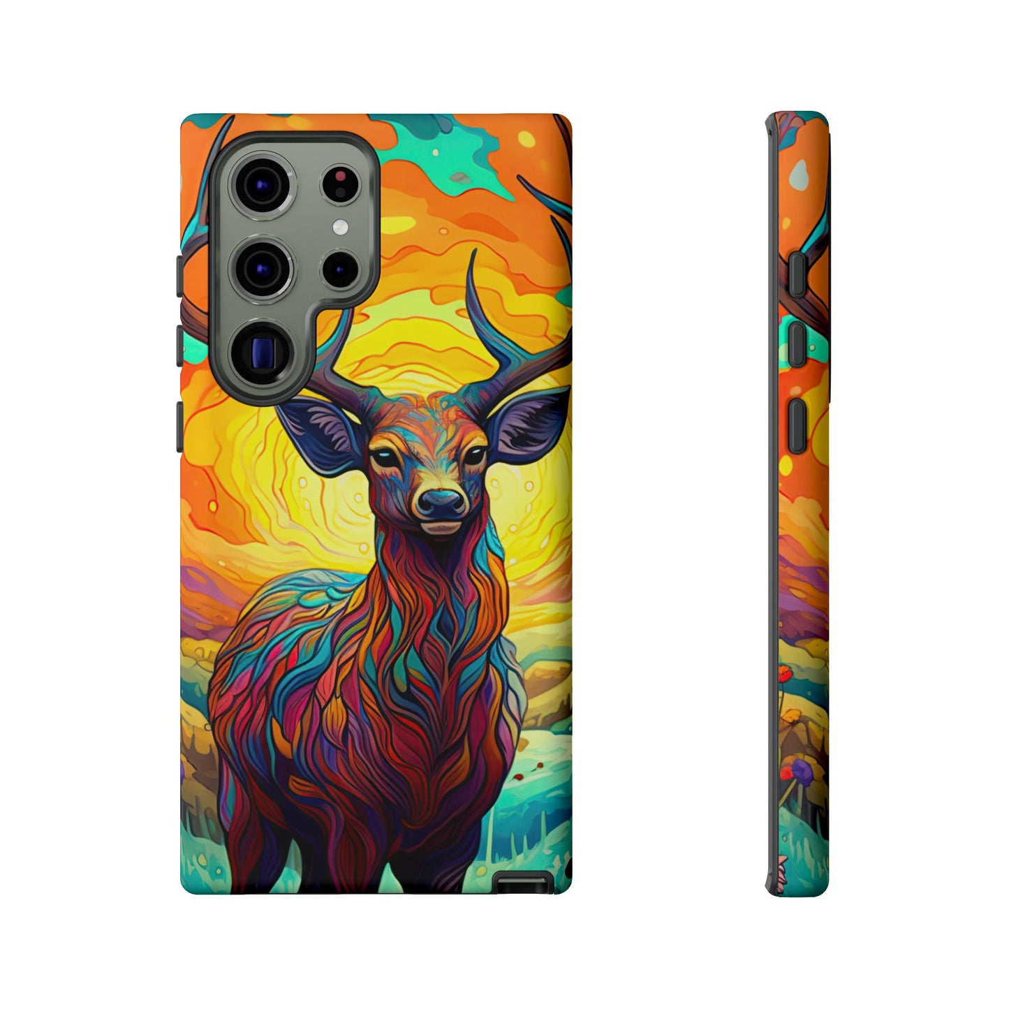 Vibrant Stag in Bloom – Samsung Galaxy Case