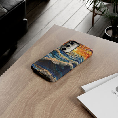 Textured Ocean Sunset Waves – Samsung Galaxy Series Case