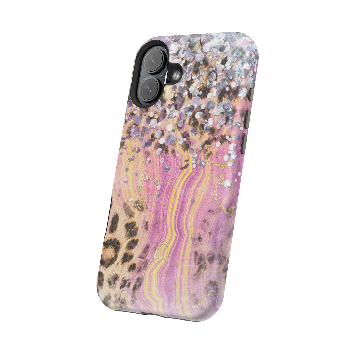 Glitter Glam Leopard – Magsafe iPhone Series Case