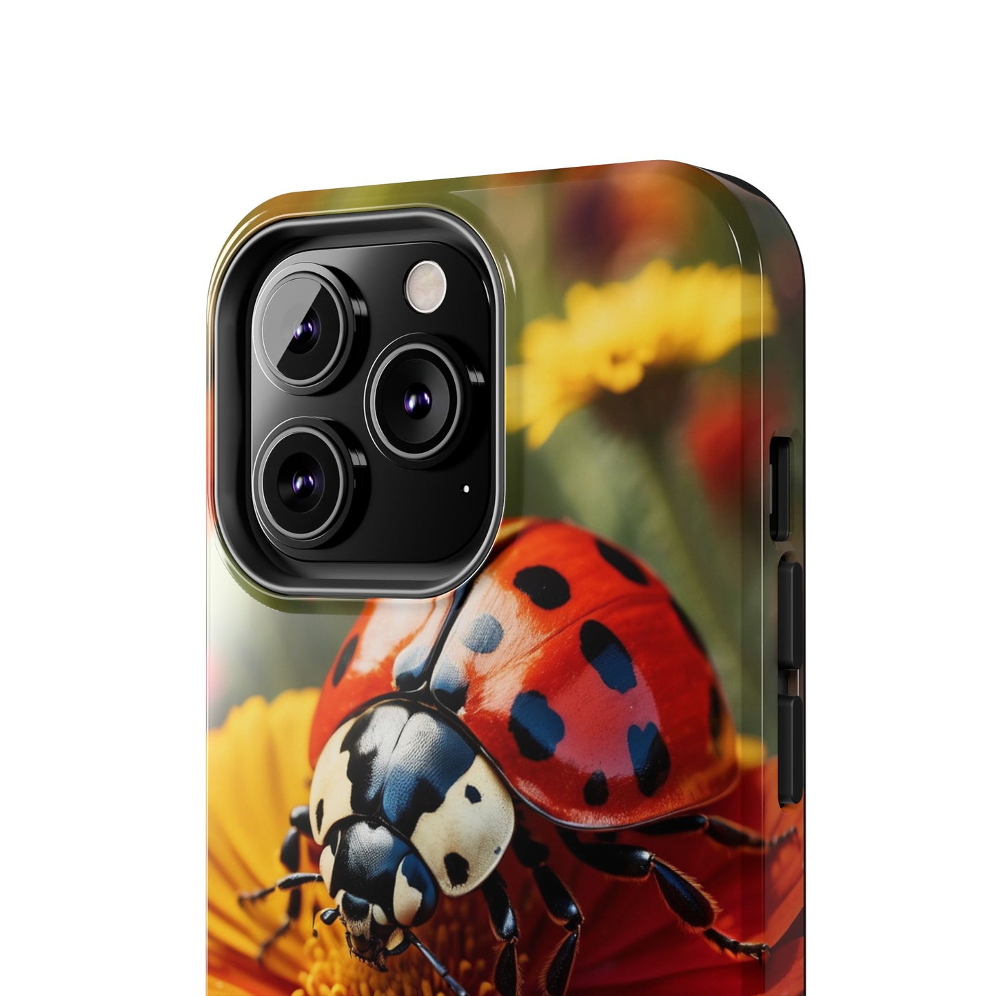 Ladybug on Orange Daisy - iPhone Series Case