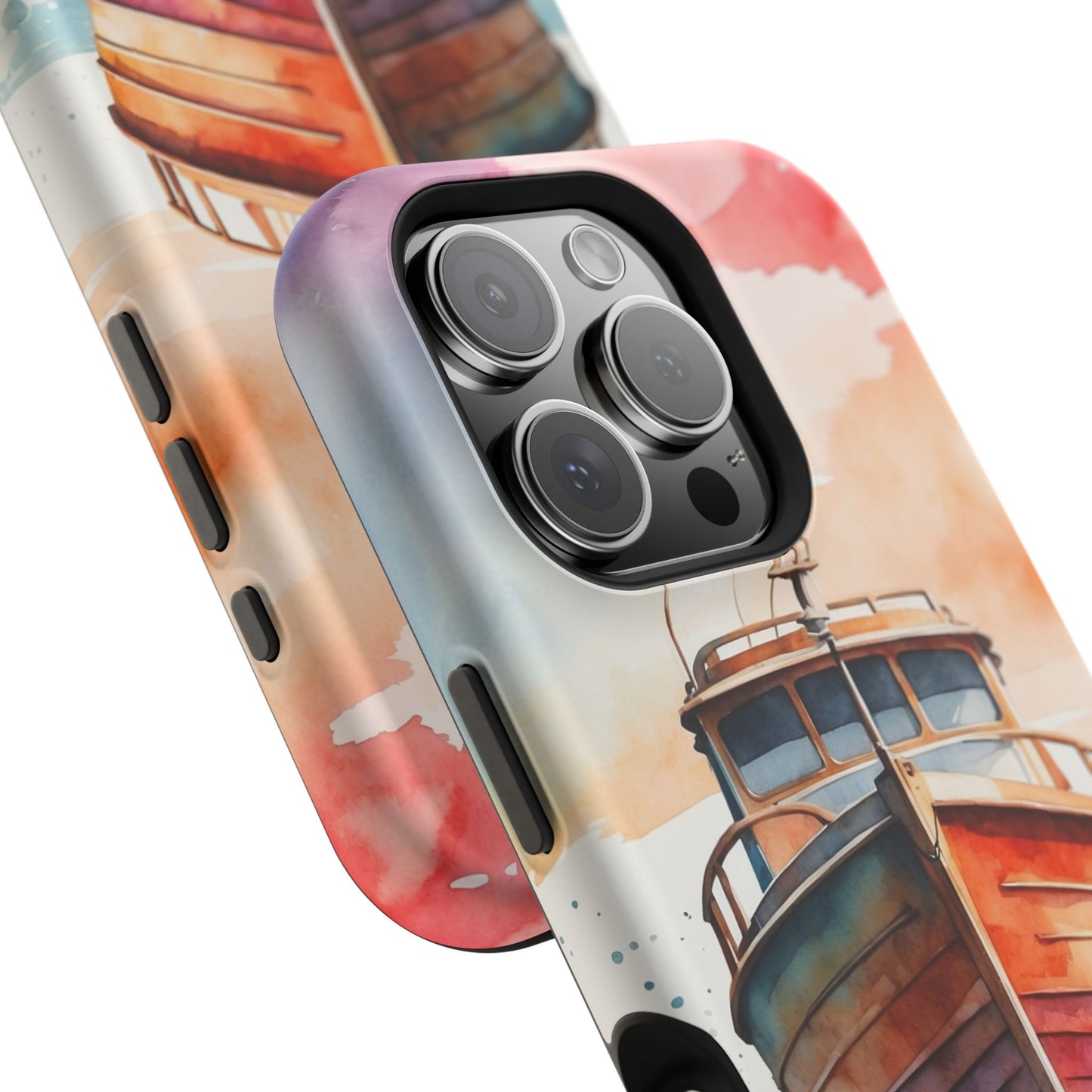 Sunset Sail Watercolor Boat –  MagSafe iPhone Series Case