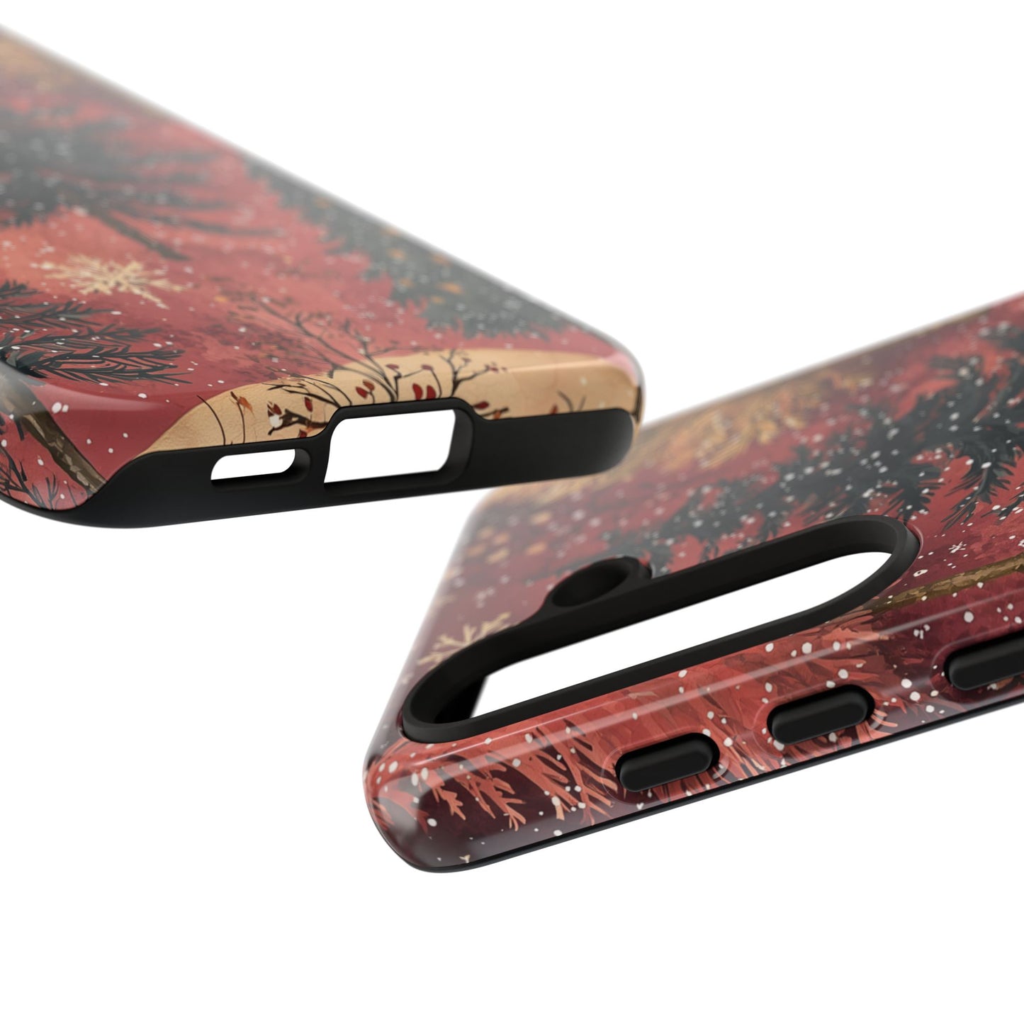 Rustic Red Winter Forest - Samsung Galaxy Series Case