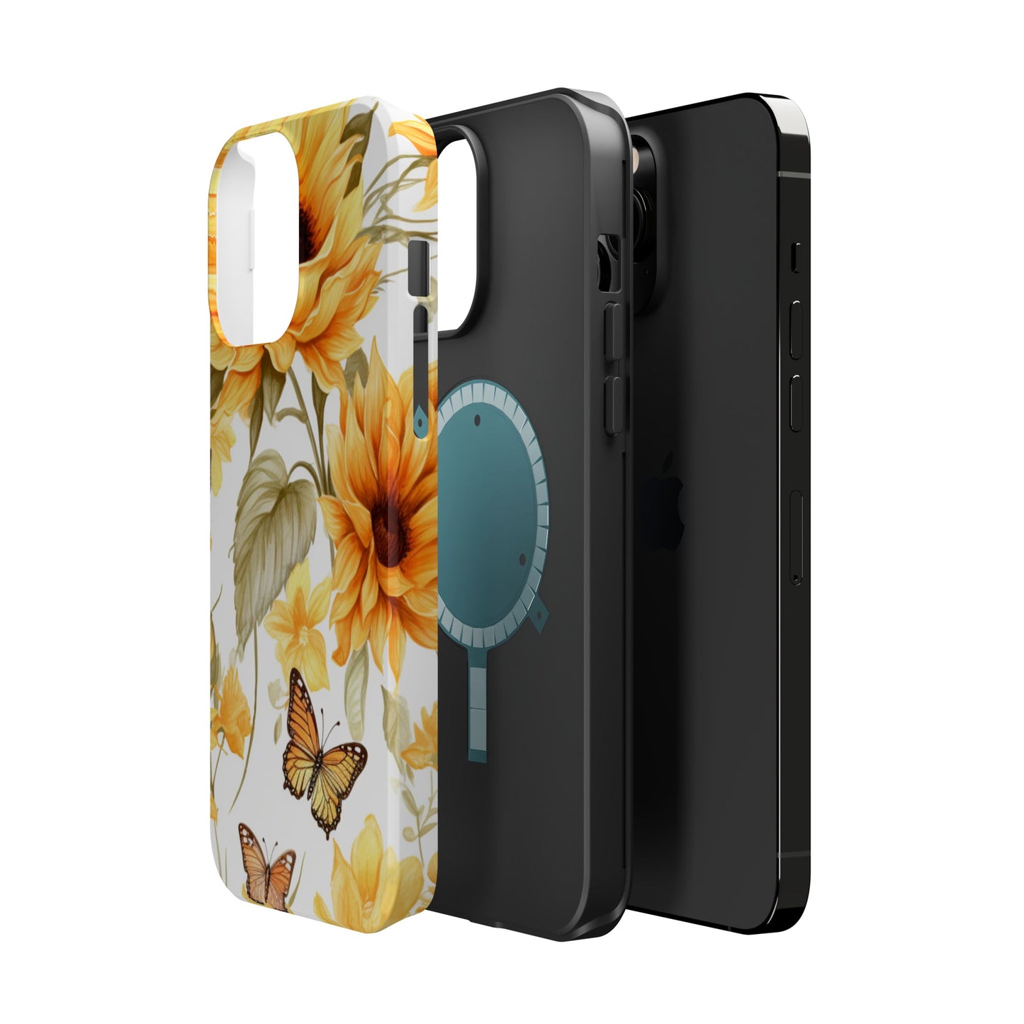 Sunflower & Butterfly Bliss - MagSafe iPhone Series Case